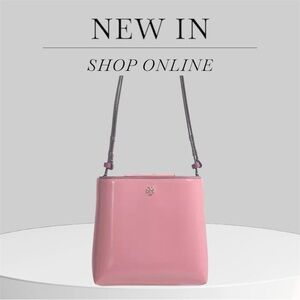 NWT Tory Burch Pink Ginger Small Bucket Bag